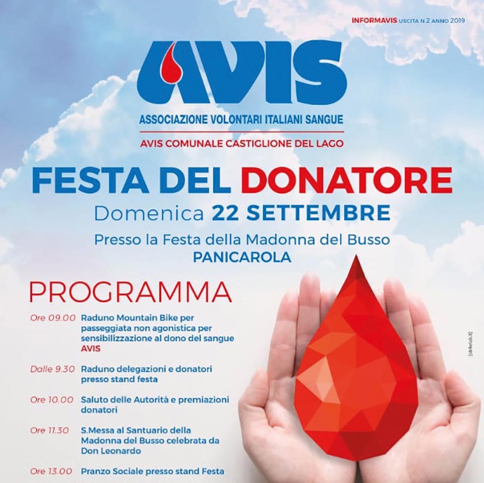 Festa del Donatore Avis Castiglione del Lago 2019