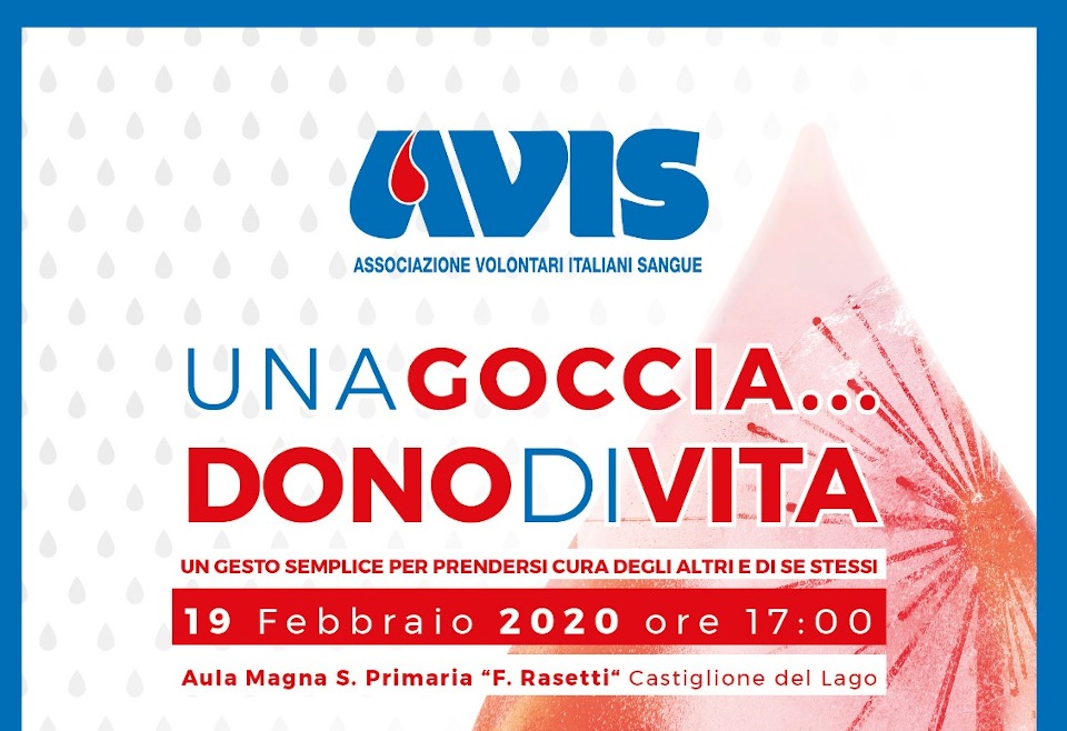 avis castiglione del lago - una goccia dono per la vita 2020
